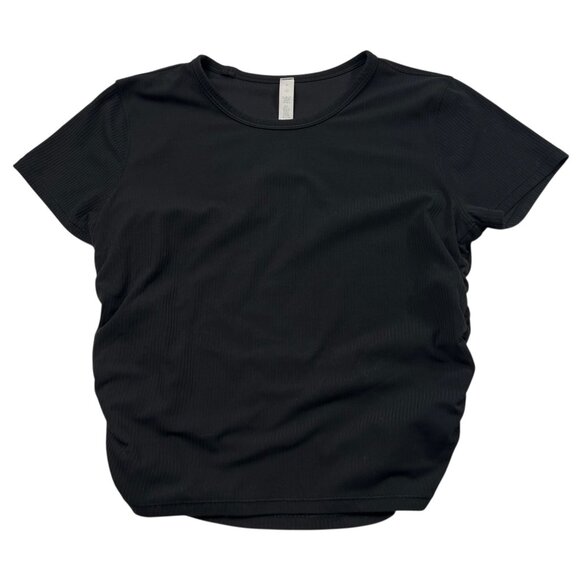 Lululemon All It Takes Ribbed Nulu T-Shirt Black Size 8 - Picture 4 of 8